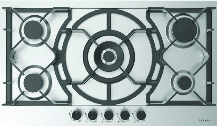 LINEAR GAS ON GLASS HOB90CM