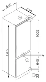 REFRIGERATOR 75 COMBI