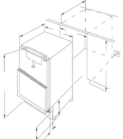 Built-In Under Fridge BI UR DF 60 AC