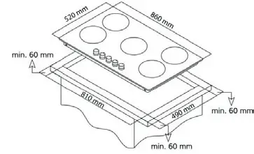 VITROCERAMIC ELECTRIC HOB90cm