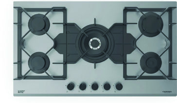 Titanium Glass Gas Hob90CM