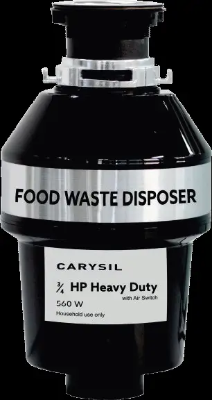 HEAVY DUTY 3/4 HP FOOD WASTE DISPOSER Hopper Capacity:1070 ml